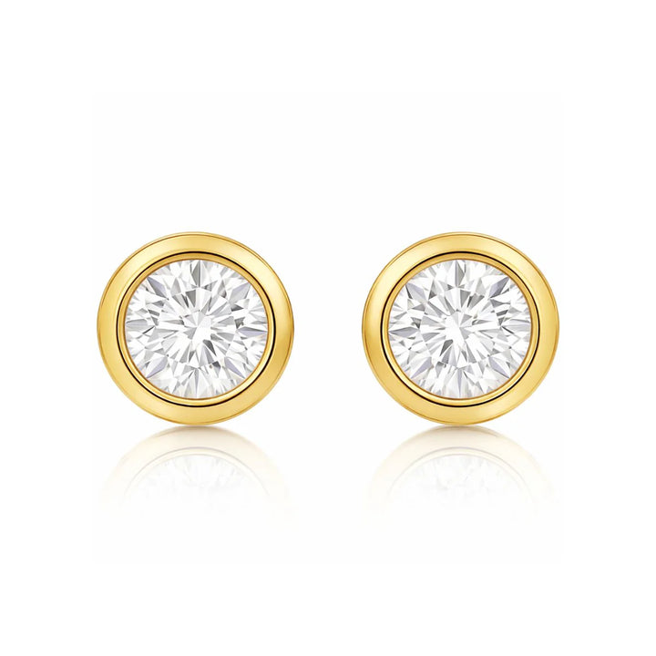 ELLIE VAIL: CATEANA BEZEL STUD- GOLD