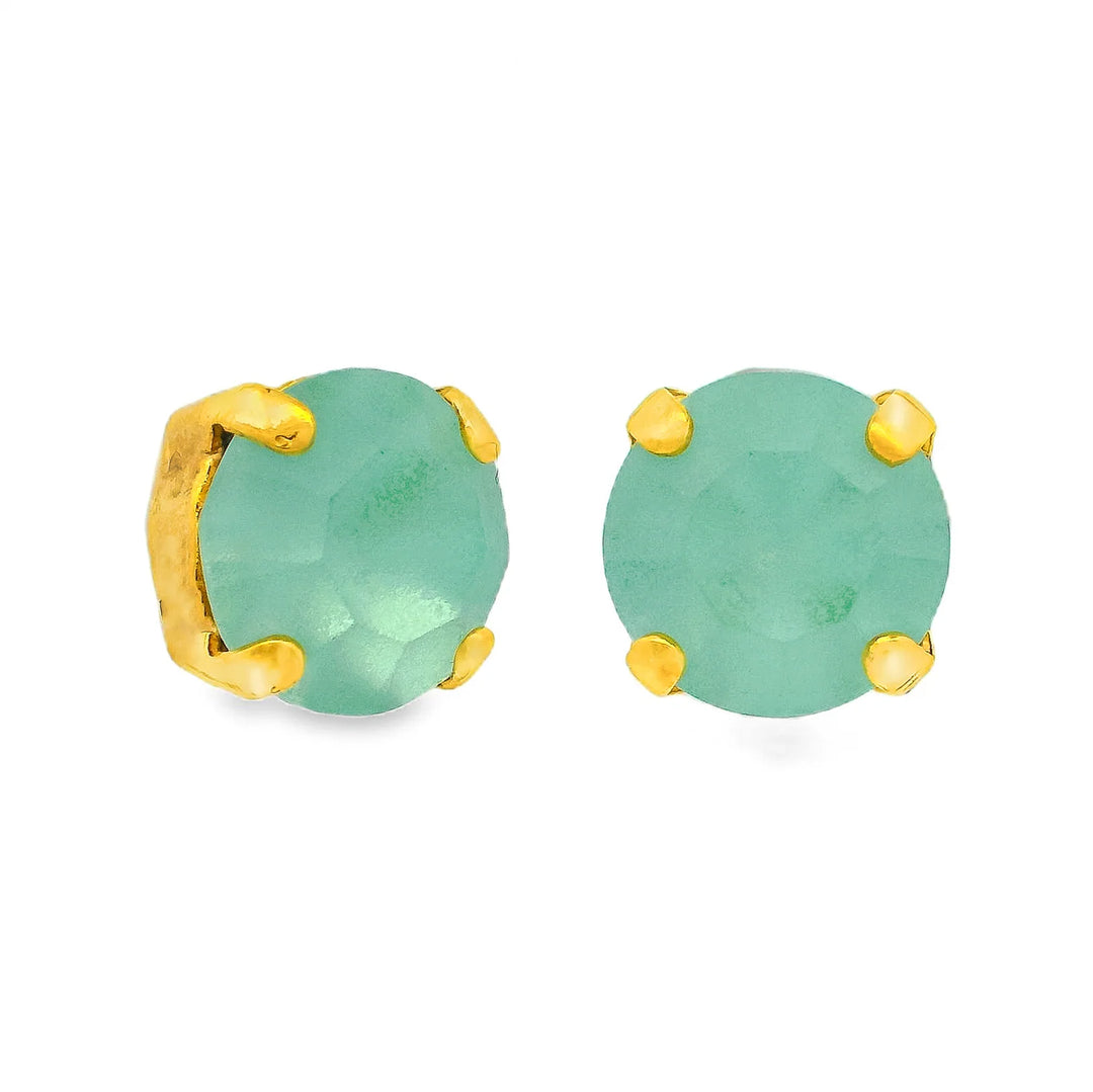 TOVA: OAKLAND STUDS -CHRYSOLITE MATTE