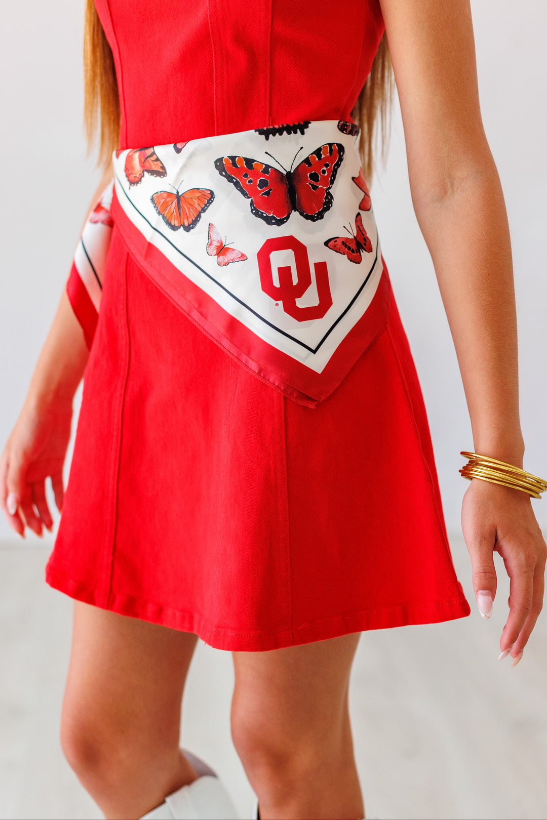 OU SQUARE SILK SCARF