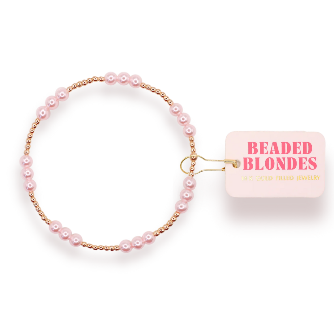 PINK ILY PEARL BRACELET