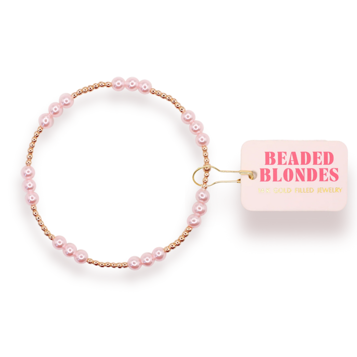 PINK ILY PEARL BRACELET