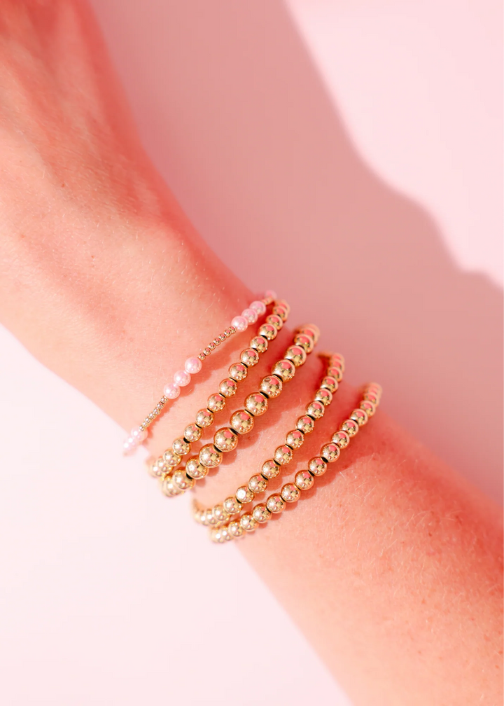 PINK ILY PEARL BRACELET