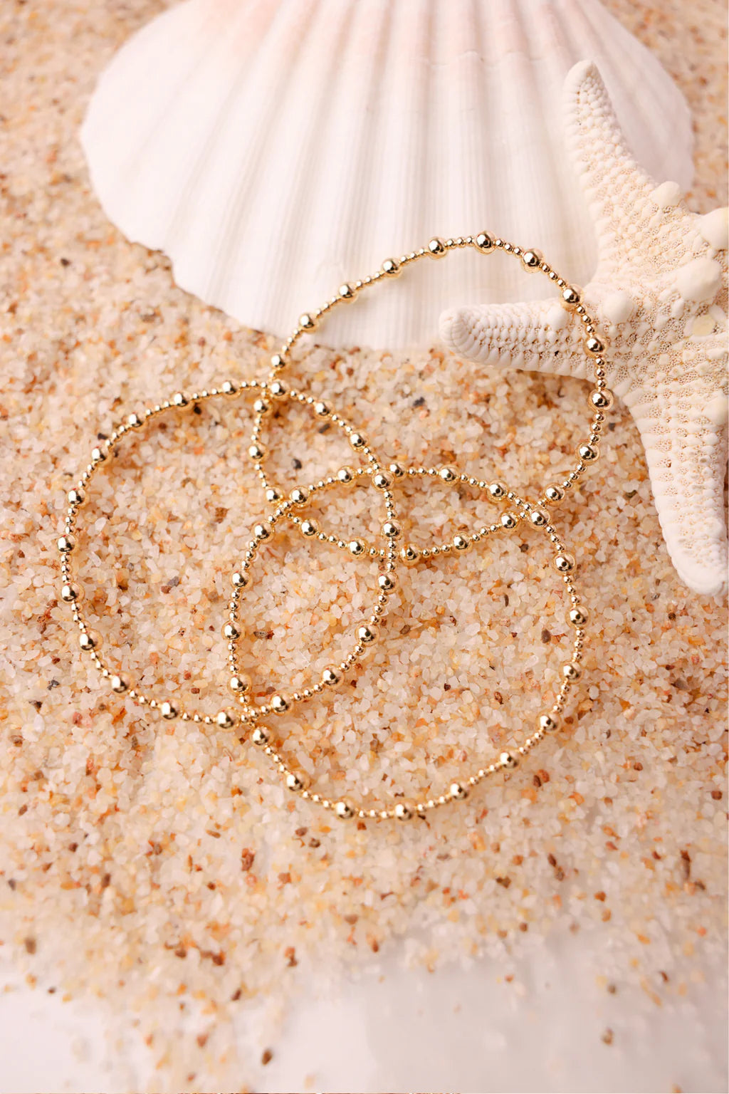BEADED BLONDES: PALMER BRACELET- GOLD