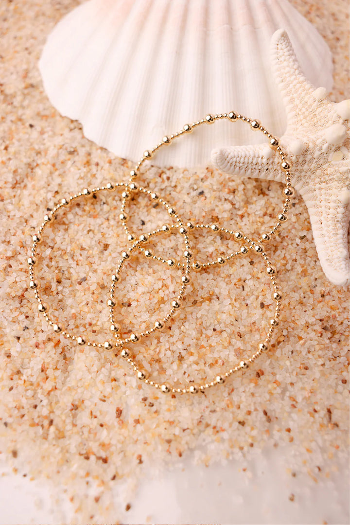 BEADED BLONDES: PALMER BRACELET- GOLD