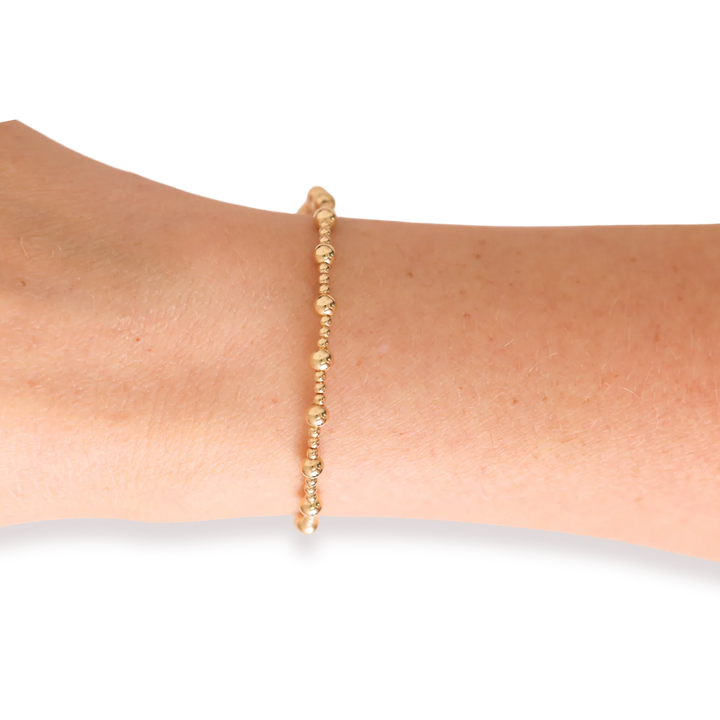 BEADED BLONDES: PALMER BRACELET- GOLD