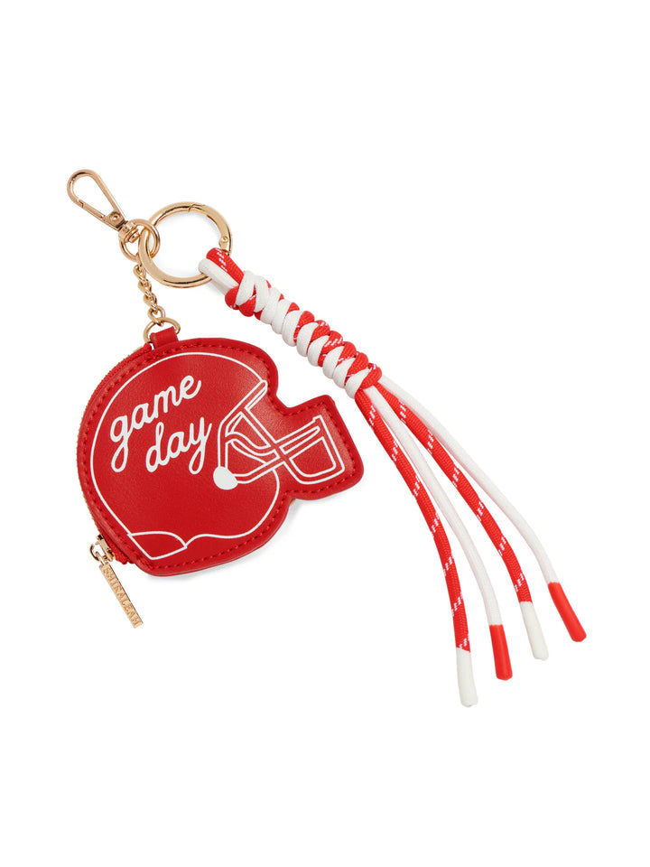 HELMET BAG CHARM/KEY RING: RED