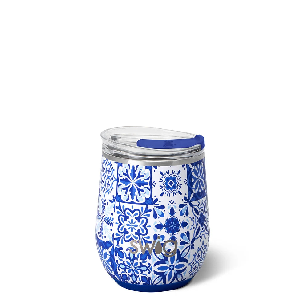 SWIG: INDIGO TILES STEMLESS WINE CUP