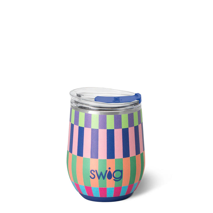 SWIG: BRITE STRIPE STEMLESS WINE CUP