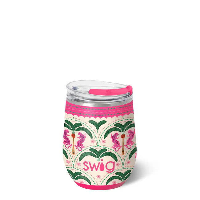 swig wine glass Swig 12oz Stemless Wine Glass (Palm Royale)
