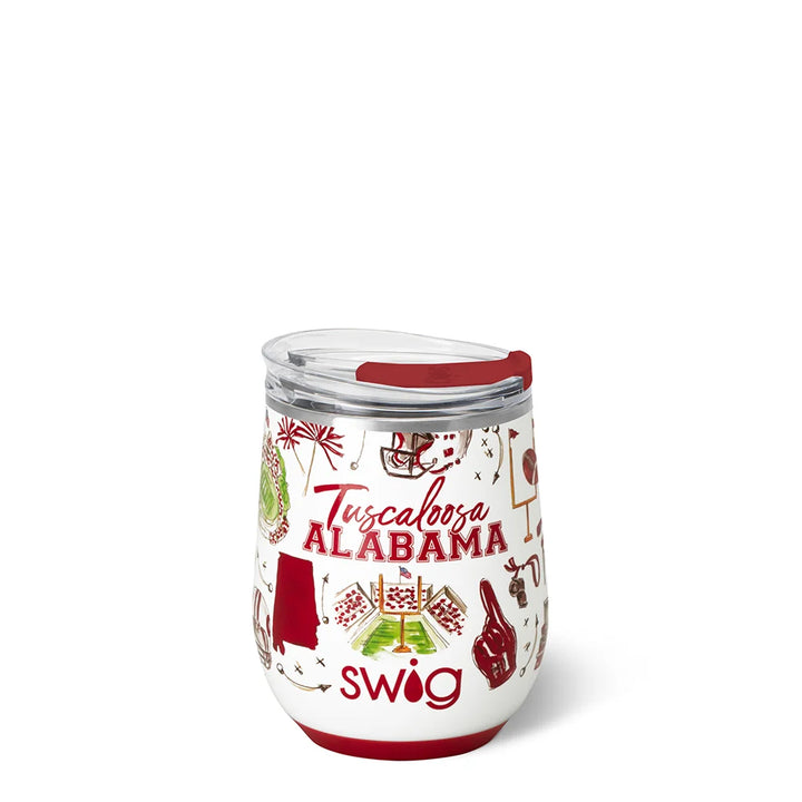 TAILGATES IN TUSCALOOSA STEMLESS WINE CUP