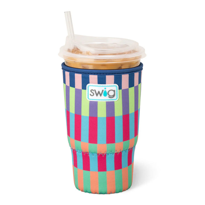 SWIG: BRITE STRIPE LARGE ICED CUP COOLIE