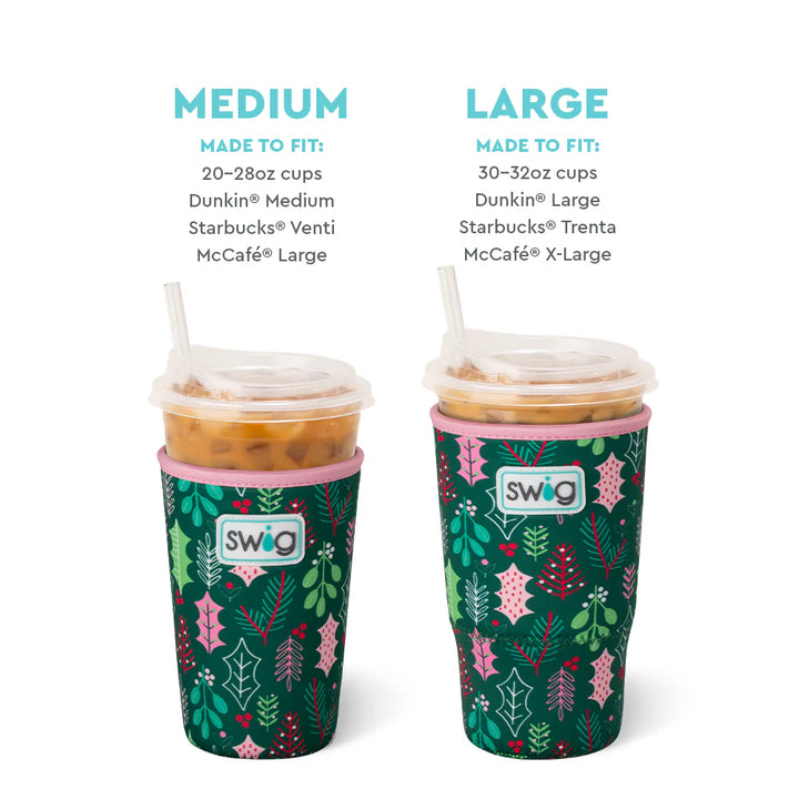 SWIG: MERRY MISTLETOE MEDIUM ICED CUP COOLIE