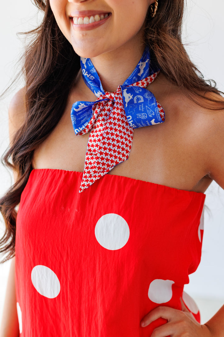 SIDELINE TWILLY SCARF: SMU