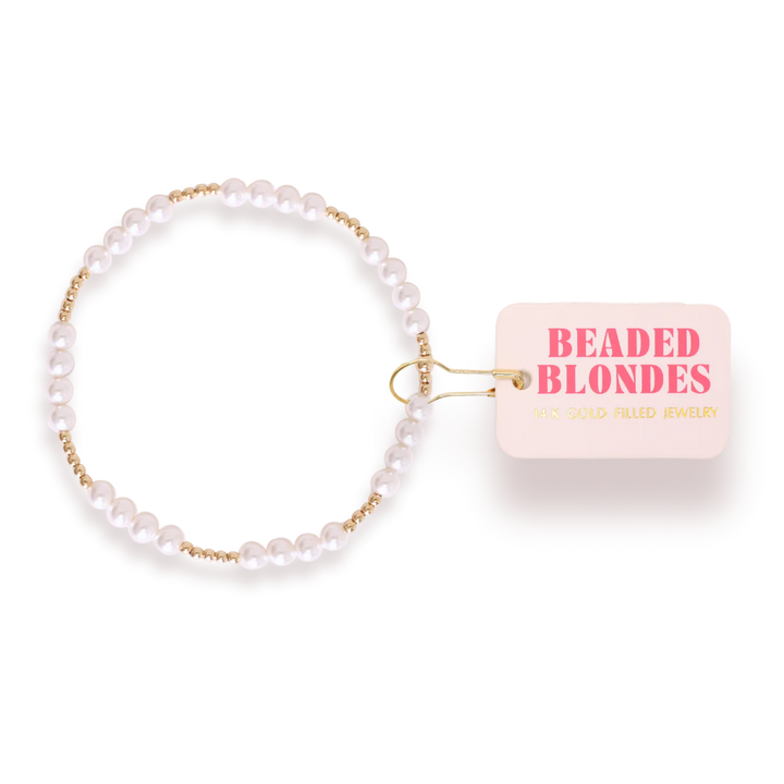 BEADED BLONDES: SCOTTIE PEARL BRACELET