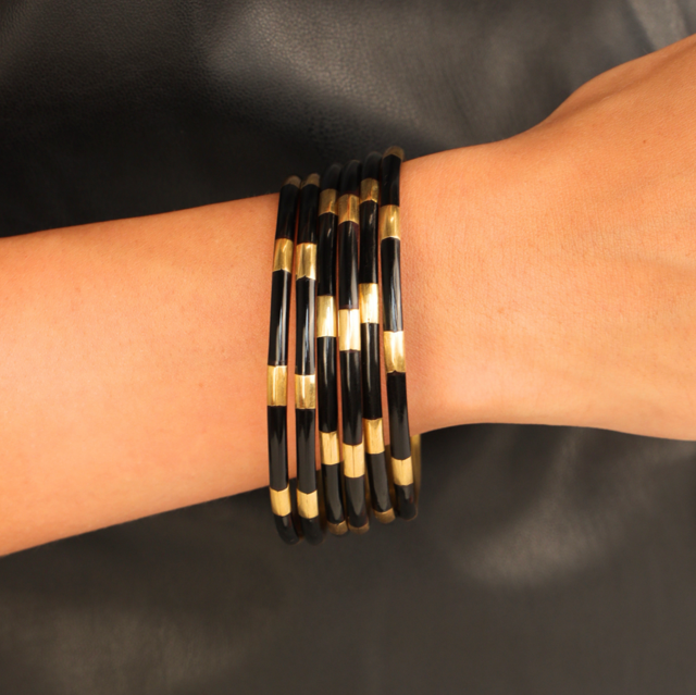 BUDHAGIRL: VEDA BANGLES - BLACK