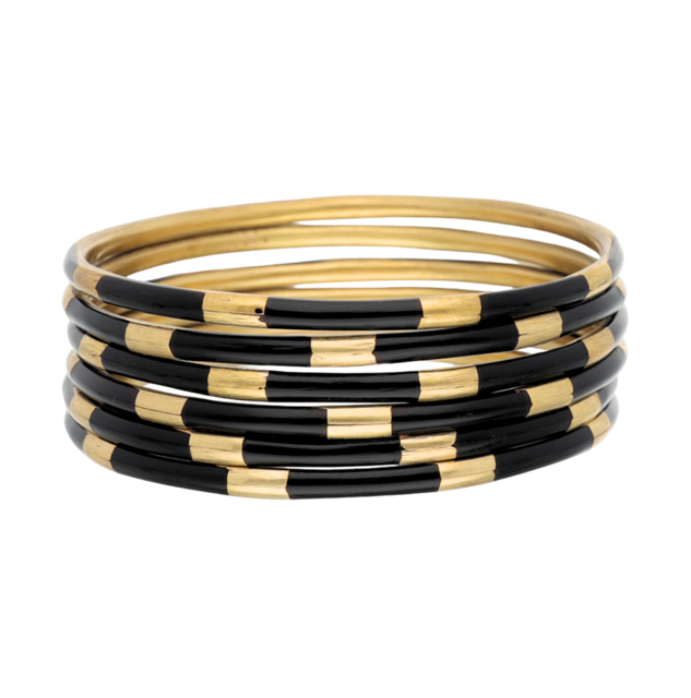 BUDHAGIRL: VEDA BANGLES - BLACK