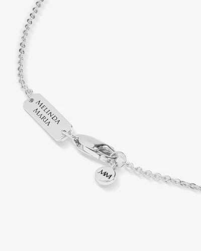 MELINDA MARIA: SHE'S A BOSS PENDANT NECKLACE- SILVER
