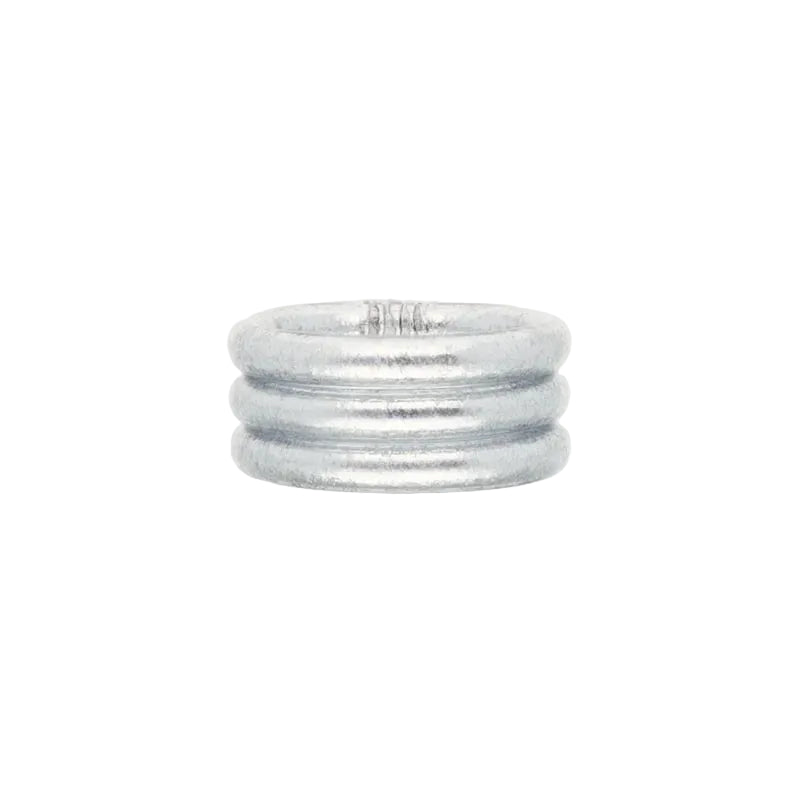BUDHAGIRL: ALL WEATHER RING SET OF 3- SILVER