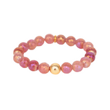 STRAWBERRY MELANGE BEADED BRACELET