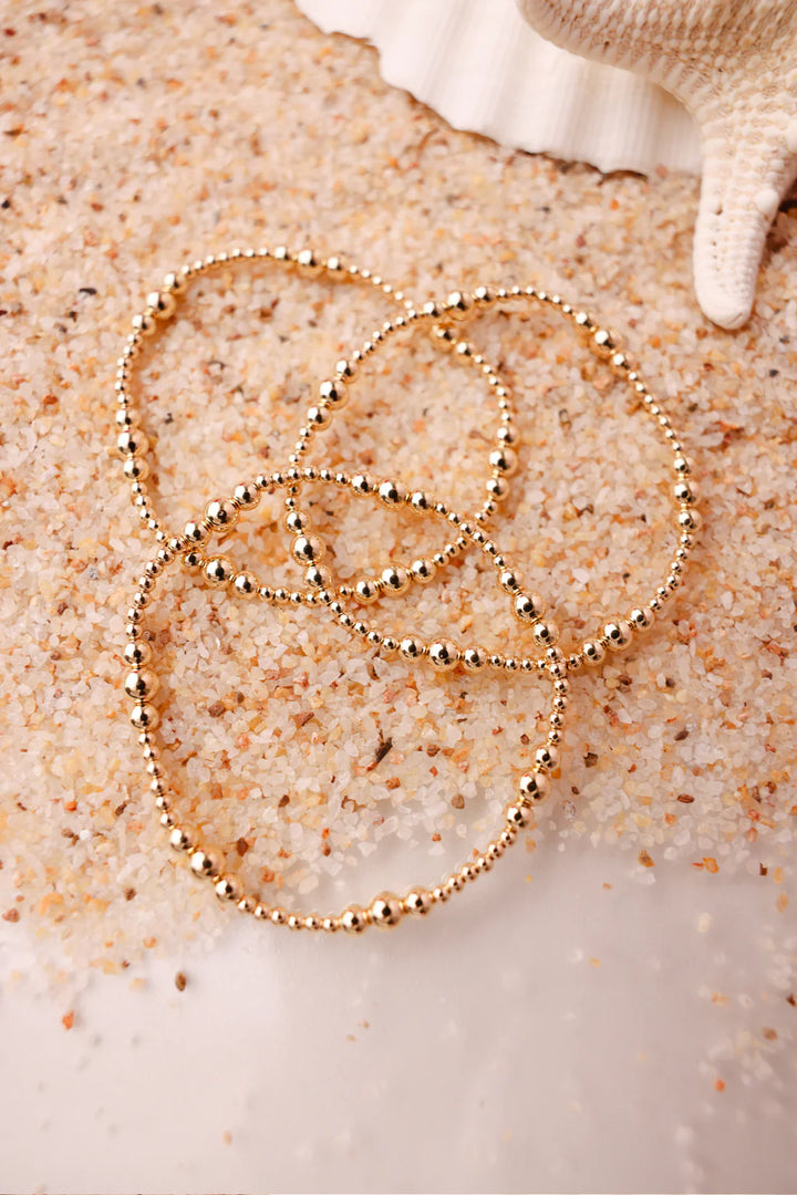 BEADED BLONDES: SUTTON BRACELET- GOLD