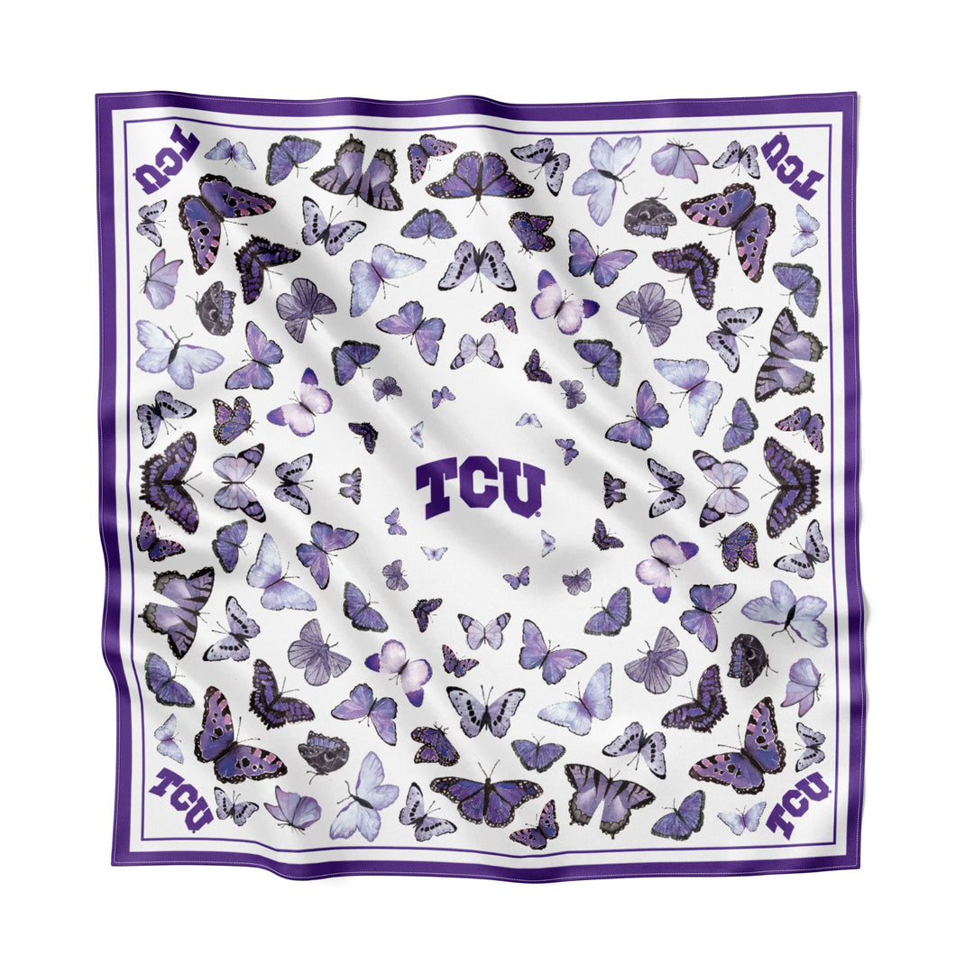 TCU SQUARE SILK SCARF