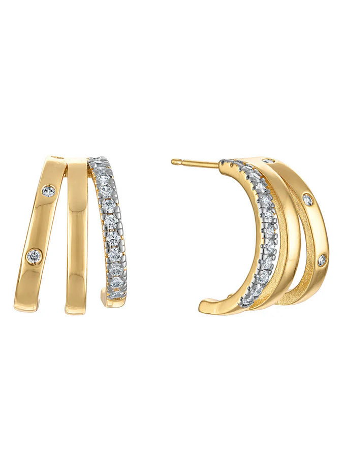 TEDDY TRIPLE EARRING