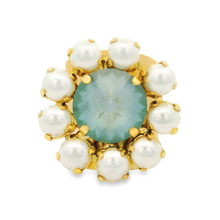 TOVA: TWIGGY PLUS RING- AGAVE IGNITE &amp; PEARLS