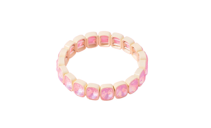 CANDY GEM BRACELET: LAYLA- WHITE