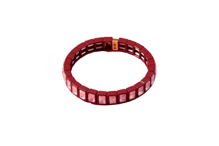 CANDY GEM BRACELET: PENELOPE- MAROON