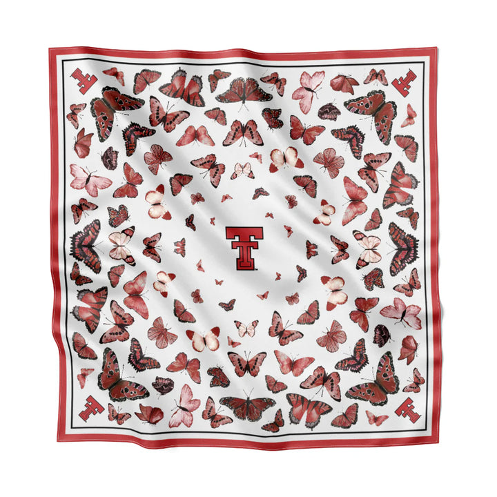 TEXAS TECH SQUARE SILK SCARF
