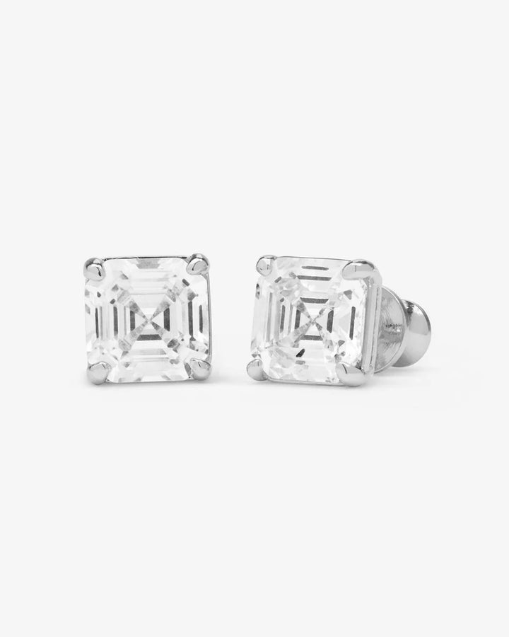 MELINDA MARIA: THE QUEENS 8MM STUDS- SILVER