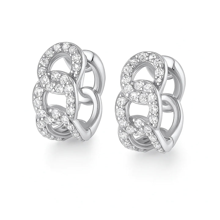 ELLIE VAIL: ANIKA CHAIN HUGGIE- SILVER