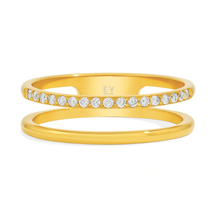 ELLIE VAIL: TARRYN DOUBLE RING- GOLD