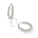 Kendra Scott: Rhodium Haisley Hoop Earring