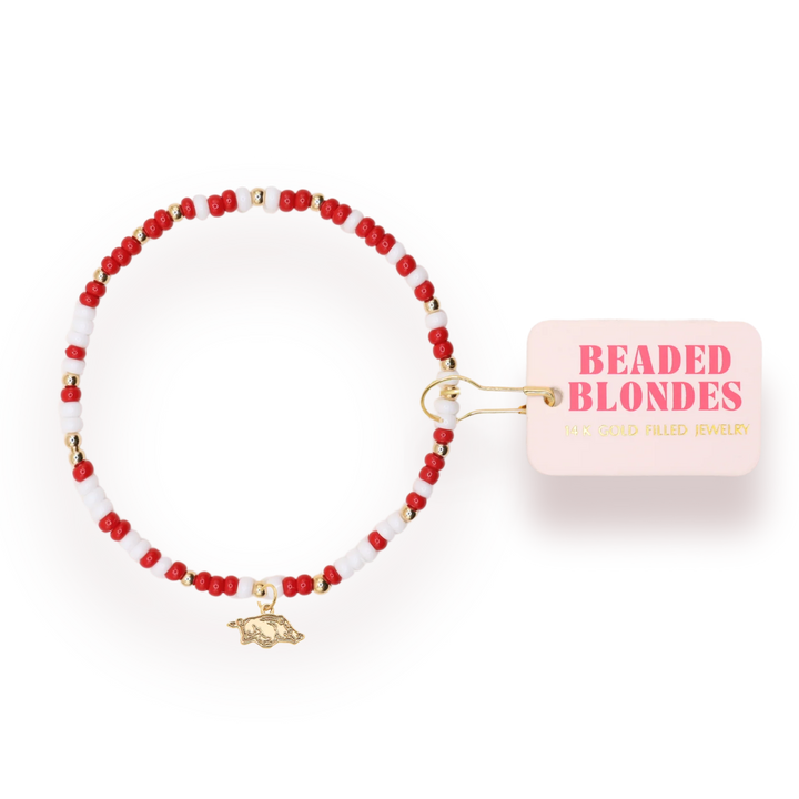 ARKANSAS LOGO CHARM BRACELET