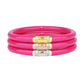 BUDHAGIRL 3 KINGS ALL WEATHER BANGLES: EPIC PINK