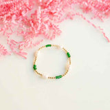 PEARL POPPI BRACELET: GREEN