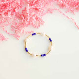 PEARL POPPI BRACELET: BLUE