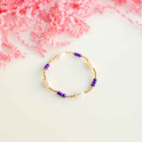 PEARL POPPI BRACELET: PURPLE