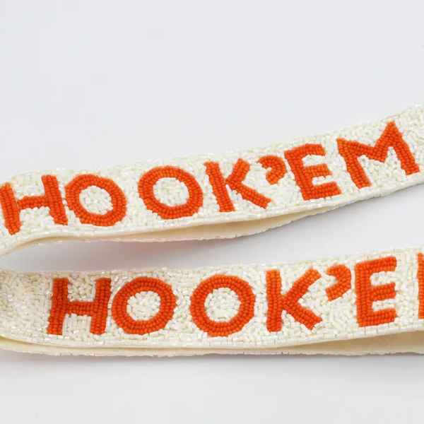 BEADED HANDBAG STRAP: HOOK 'EM