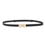 Pearl Buckle Belt / Black