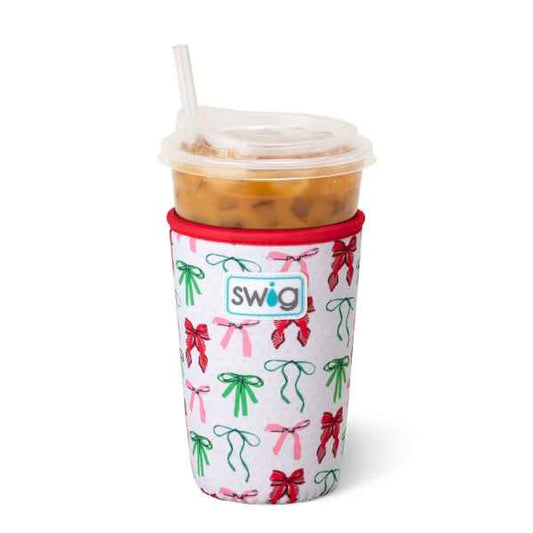 Ribbons & Bows 22 Oz. Iced Cup Coolie