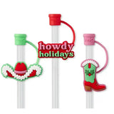 Howdy Holidays Straw Toppers