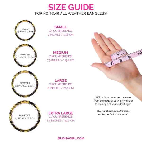 BuDhaGirl All Weather Bangles: Koi Noir