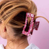 Pink Confetti Claw Clip