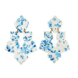 BLUE CHINA MICHELLE EARRING