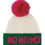 HO HO HO Pom Pom Beanie