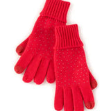 Red Natalia Touchscreen Gloves