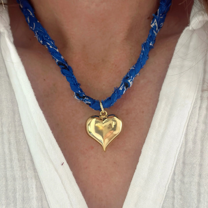 GAMEDAY BANDANA NECKLACE - BLUE