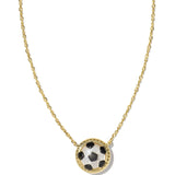 KENDRA SCOTT: SOCCER PENDANT GOLD